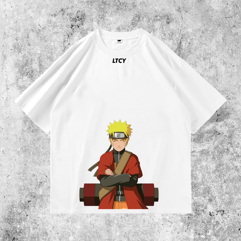 [ OVERSIZE ] LETTUCY BAJU KAOS MOTIF NARUTO