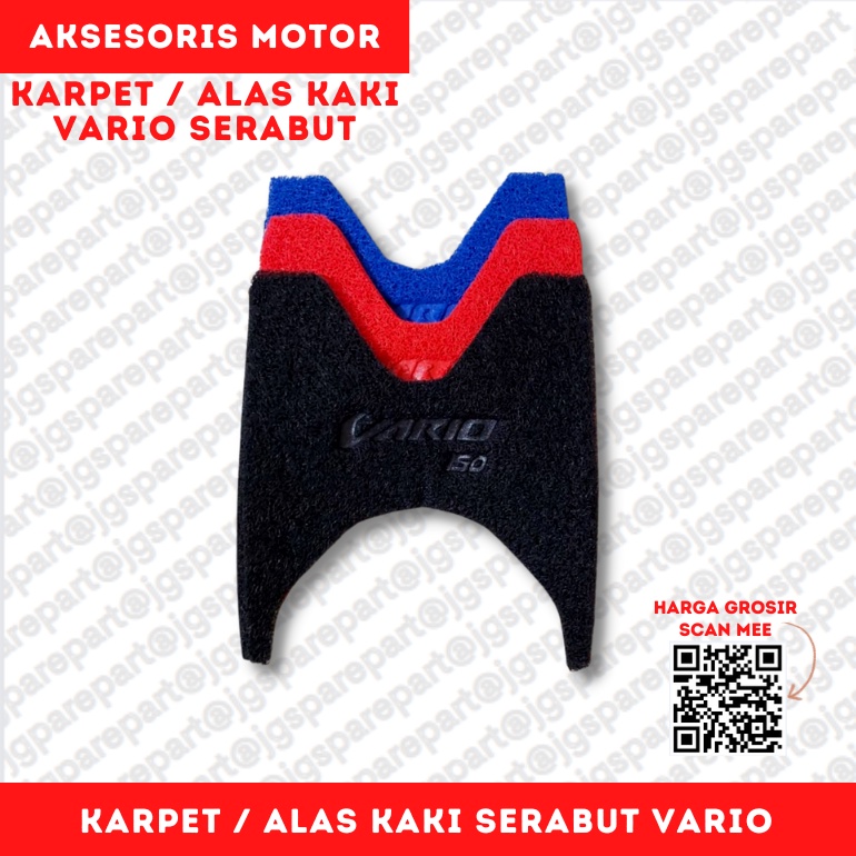 Karpet Serabut Motor Vario 125 atau alas pijakan kaki motor Vario 125