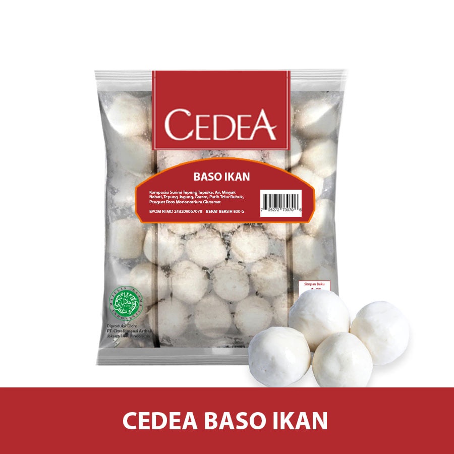 

Cedea Bakso Ikan 500gr Fish Ball Bola Ikan Kakap Frozen Food Cikarang