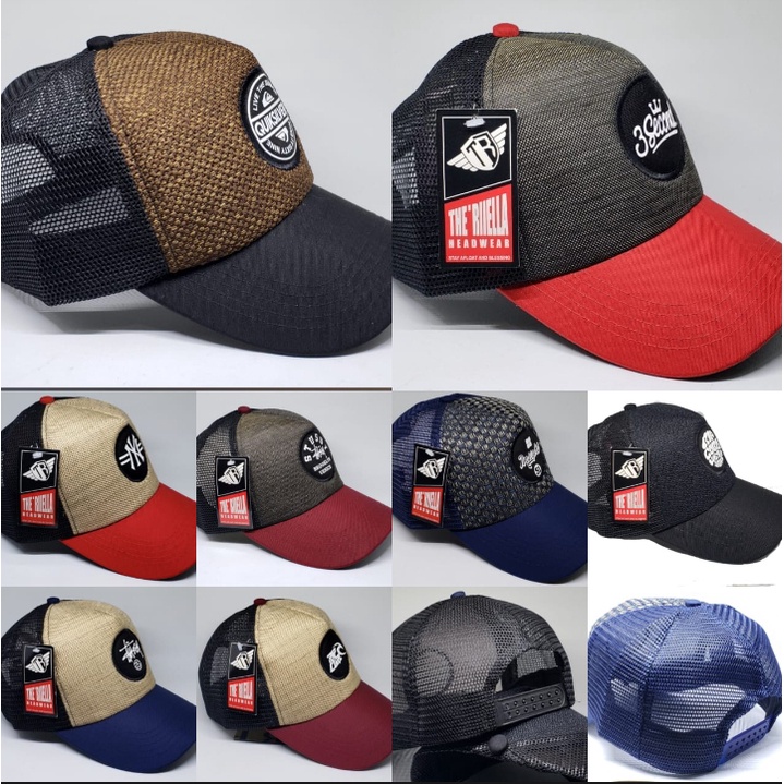bayar di tempat Topi Jaring Pria trucker Topi Pria distro original Topi Pria distro original keren 2