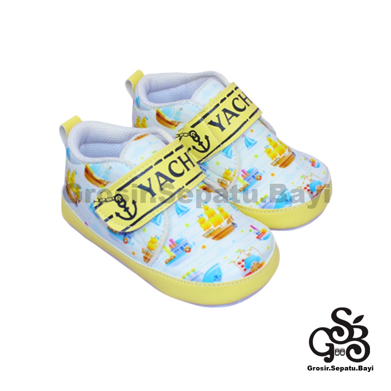 sepatu bayi baby shoes prewalker laki laki perempuan umur 2 - 12 bulan model YACHT Kapal ringan &amp; fleksibel