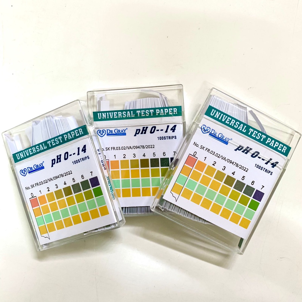 Kertas lakmus Merek DR.GRAY isi 100 pcs ph 0-14 Universal test paper - PH100