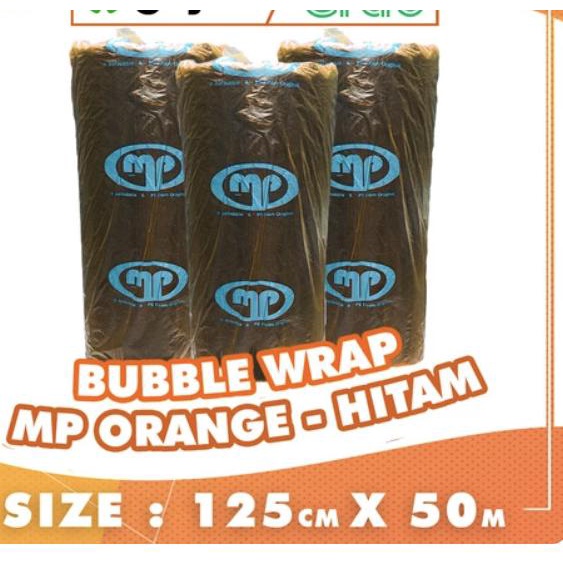 

BUBBLE WRAP MURAH ROLL 50 METER PUTIH BUBLE WRAP - DKM DELKOMAS - MP ORANGE HITAM