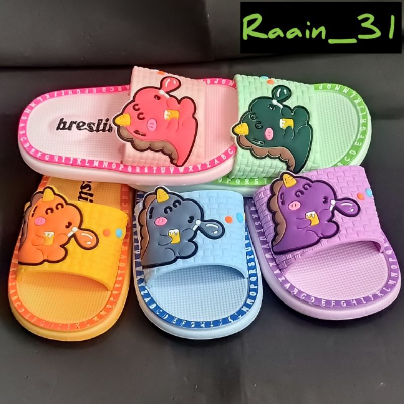 Sandal anak perempuan breslin selop import Sandal karet premium motif lucu sendal anak wanita trendy