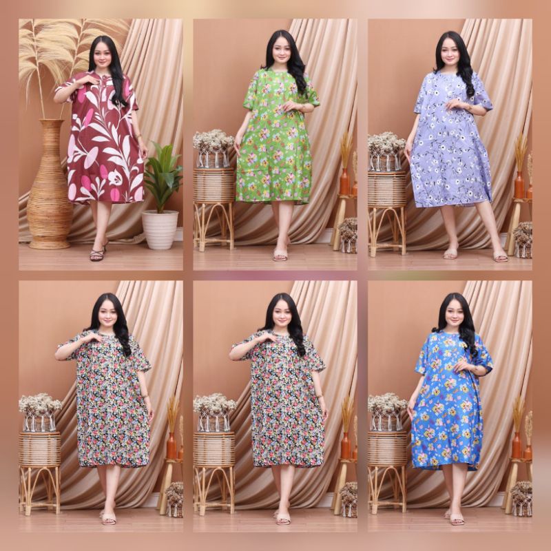 Daster Sofia / Sofia Dress Terbaru LD 120 PB 115 Busui Friendly