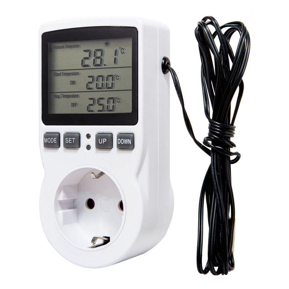 R-FLOWER Temperature Controller Keluarga Baru Count Down Display Power Socket Detektor Daya Listrik