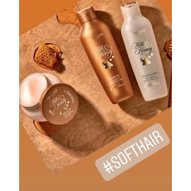 Milk&amp;Honey Gold Shampoo/Conditioner/Hair Mask for Radiant, Soft &amp; Silky Hair/Milk&amp;Honey Gold Pampering Shower Cream