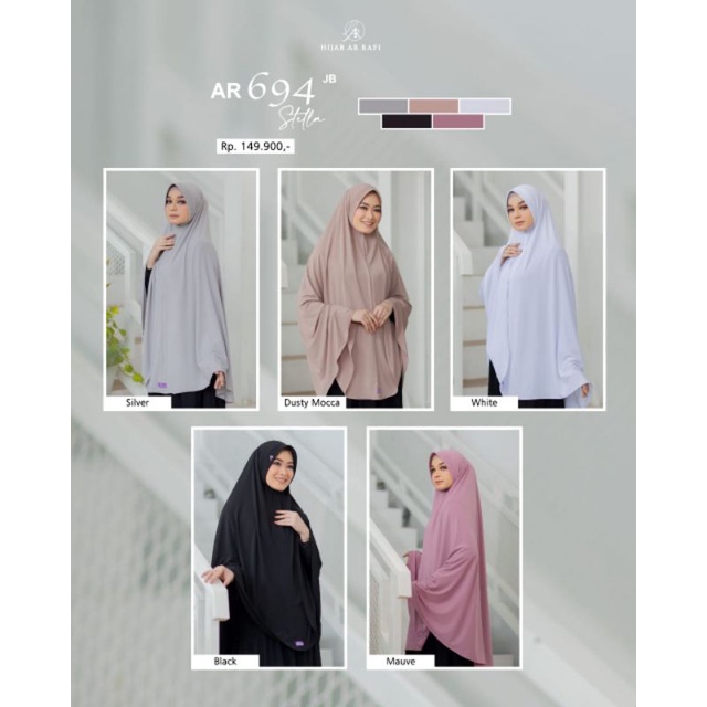 HIJAB SYAR'I JUMBO AR 694 ✓ HIJAB INSTAN BLUSUKAN✓ARRAFI
