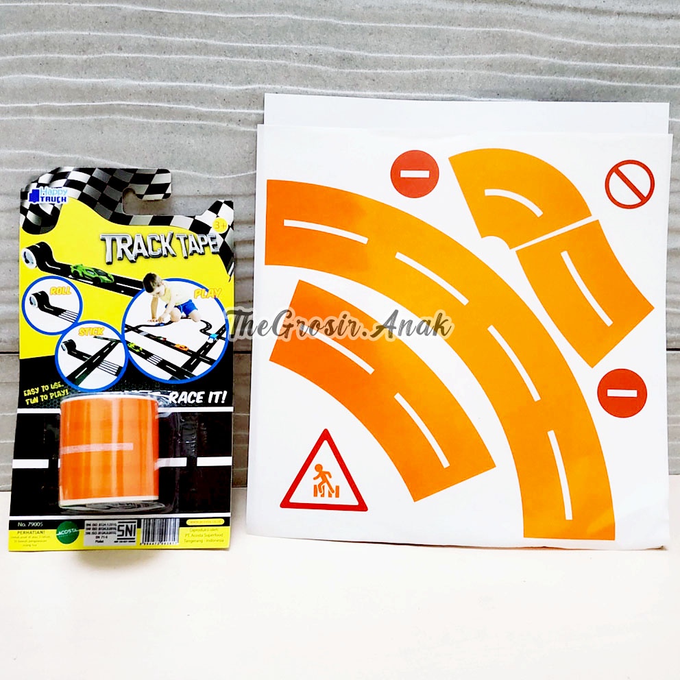 Track Tape Hot Wheel Selotip Stiker Sticker Arena Lintasan Mobil Balap