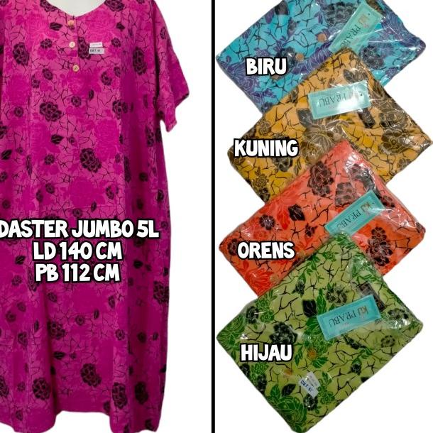 Daster Batik Kencana Ungu Super Jumbo 5L Prabu hitam
