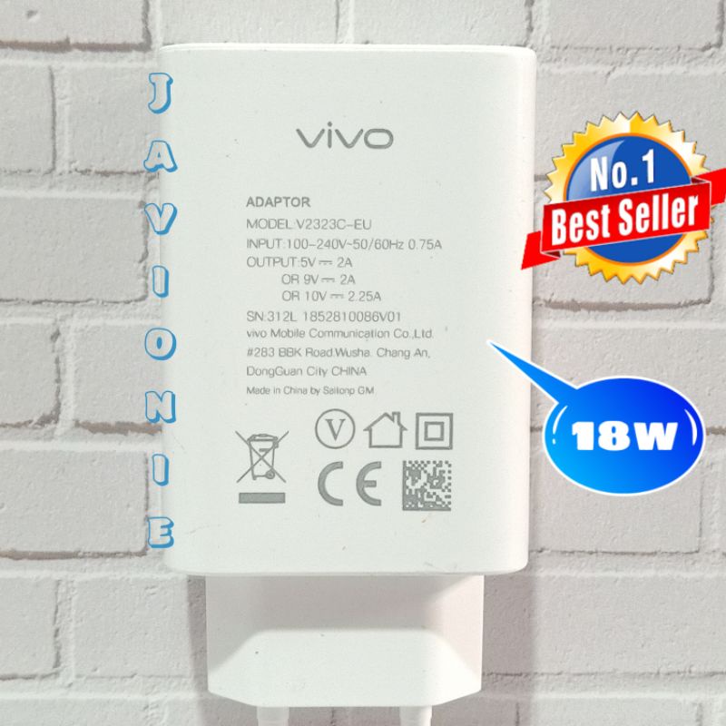 Charger Casan Cas VIVO V19 V17 PRO 18W Original Fast Charging TYPE C