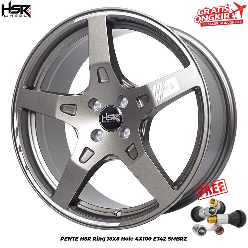 Velg Mobil HSR PENTE (Original) Ring 18 Pelek Model JDM Vios City Jazz Yaris Raize Mobilio