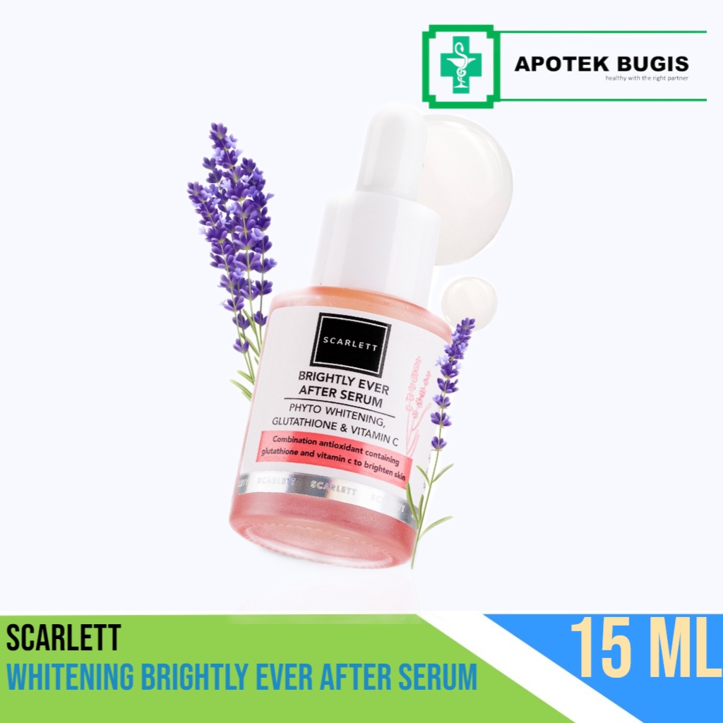 Scarlett Whitening Brightly Ever After Serum Size 15 ml Serum Memutihkan dengan Cerah Selamanya