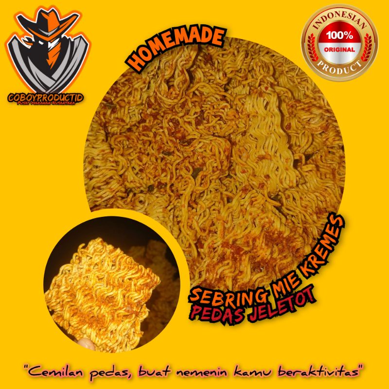 

Seblak Kering/Sebring Mie Kremes Pedas Jeletot - 250 Gram