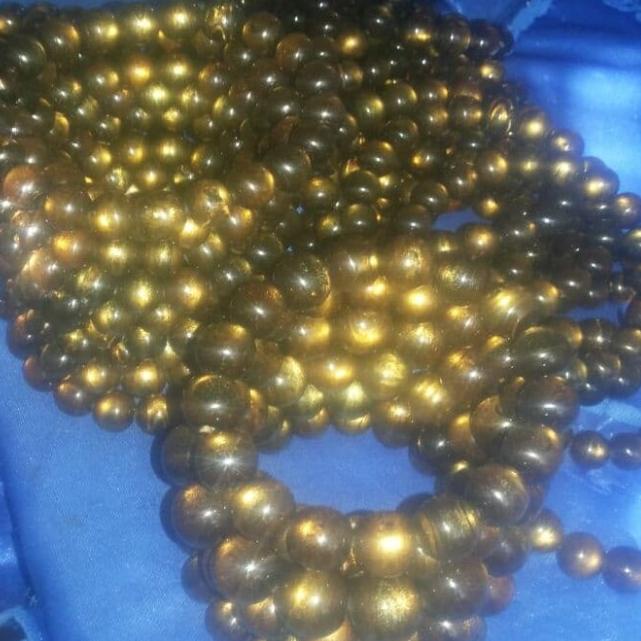 Gelang Tali Arus Serat Emas 12mm