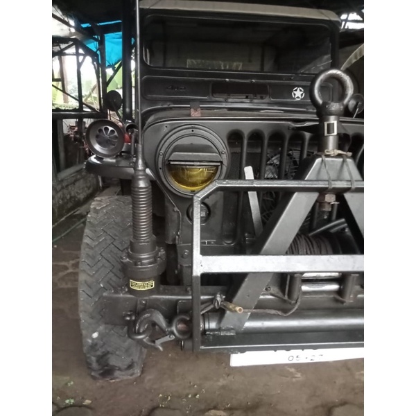 Topi Lampu Variasi Lampu Depan Jeep Willys CJ Utility