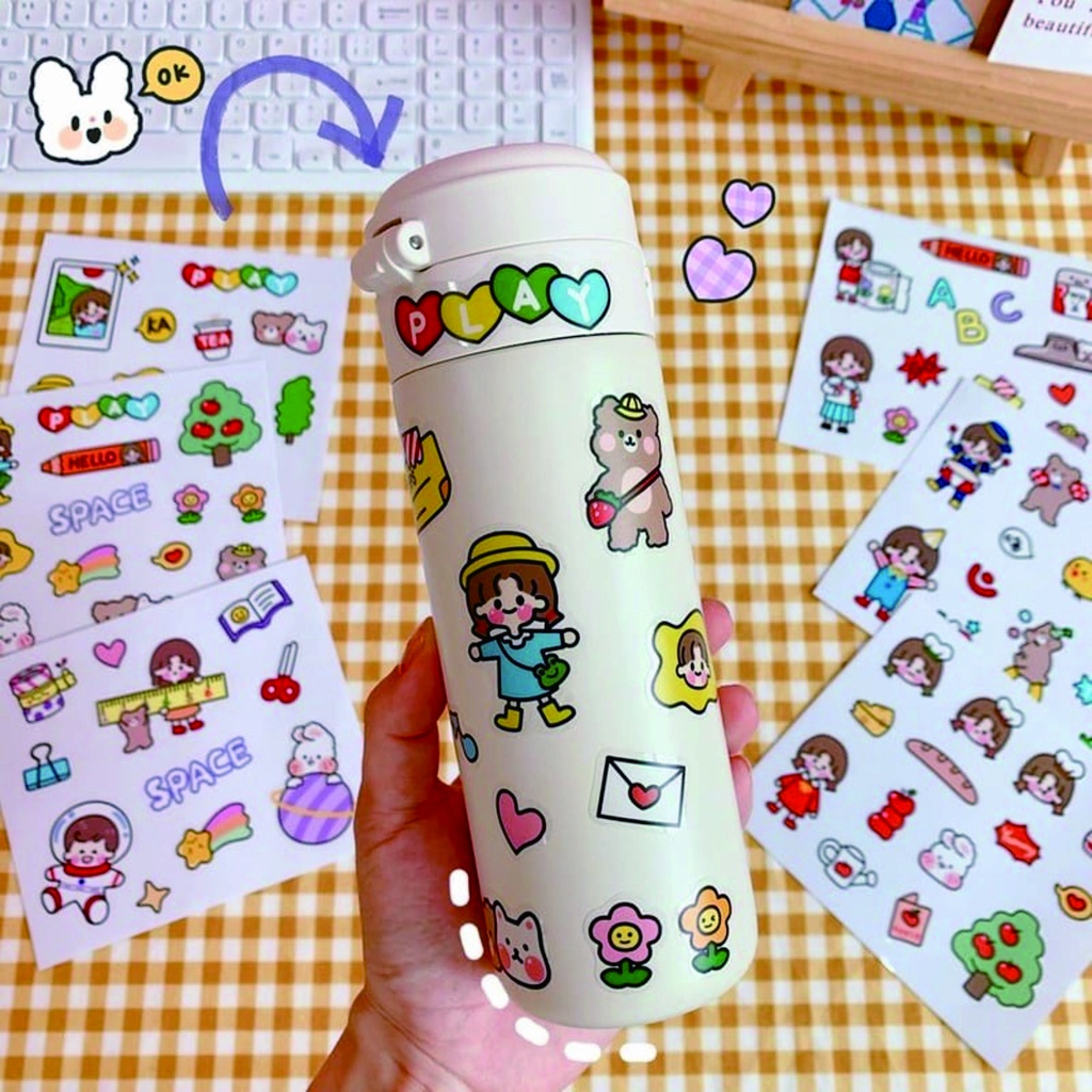 

JP Store Sticker Isi 90 Pcs Stiker Pack Momo DIY | Setiker Aesthetic 1set Untuk Case Hp Tumbler Laptop Anti Air