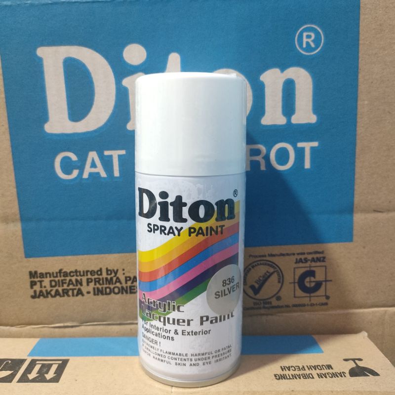 Pilok Cat Diton Silver 836 Primer Grey Epoxy 8020 Clear 8540 Paketan Abu Abu 3 pcs 150cc Pilox Cat Semprot Diton Spray Paint