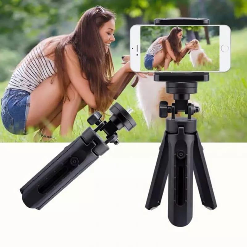 Tripod Support Mini Phone Extendable + Holder U Penyangga HP Smartphone Kamera Smartphone