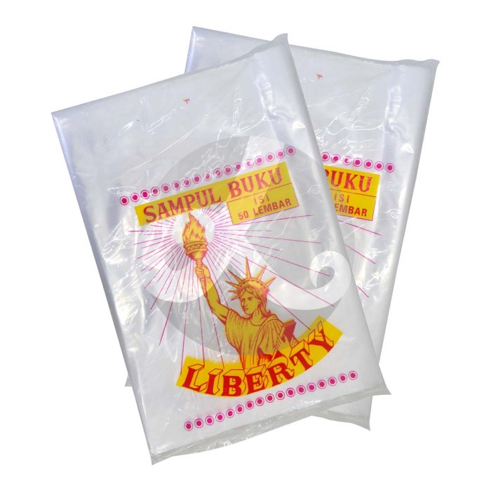 

SAMPUL BUKU PLASTIK Bening Folio LIBERTY SAMAK 1 pack (isi 50) ukuran 32 x 44cm