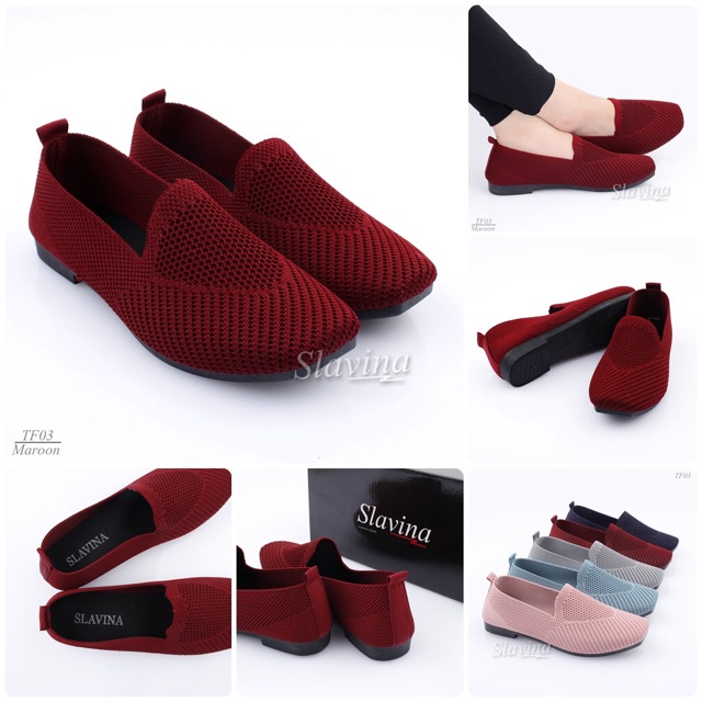 BIG SALE - Ivony Seivona - TF03 Sepatu Slip On Slavina Auliya Flat