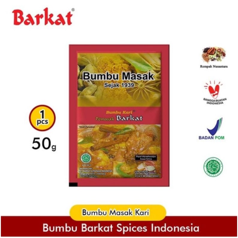 

Barkat - Kari atau Pemasak 50 gr