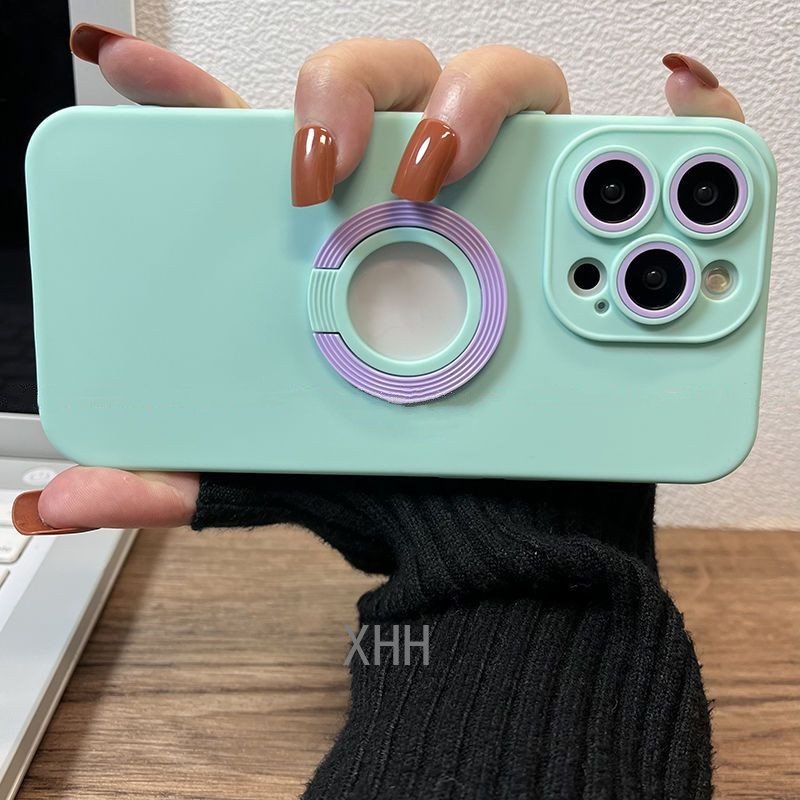 Case Silikon Warna Hijau Mint Untuk iPhone 14 13 12 11 Pro X XS Max XR 7 8 Plus