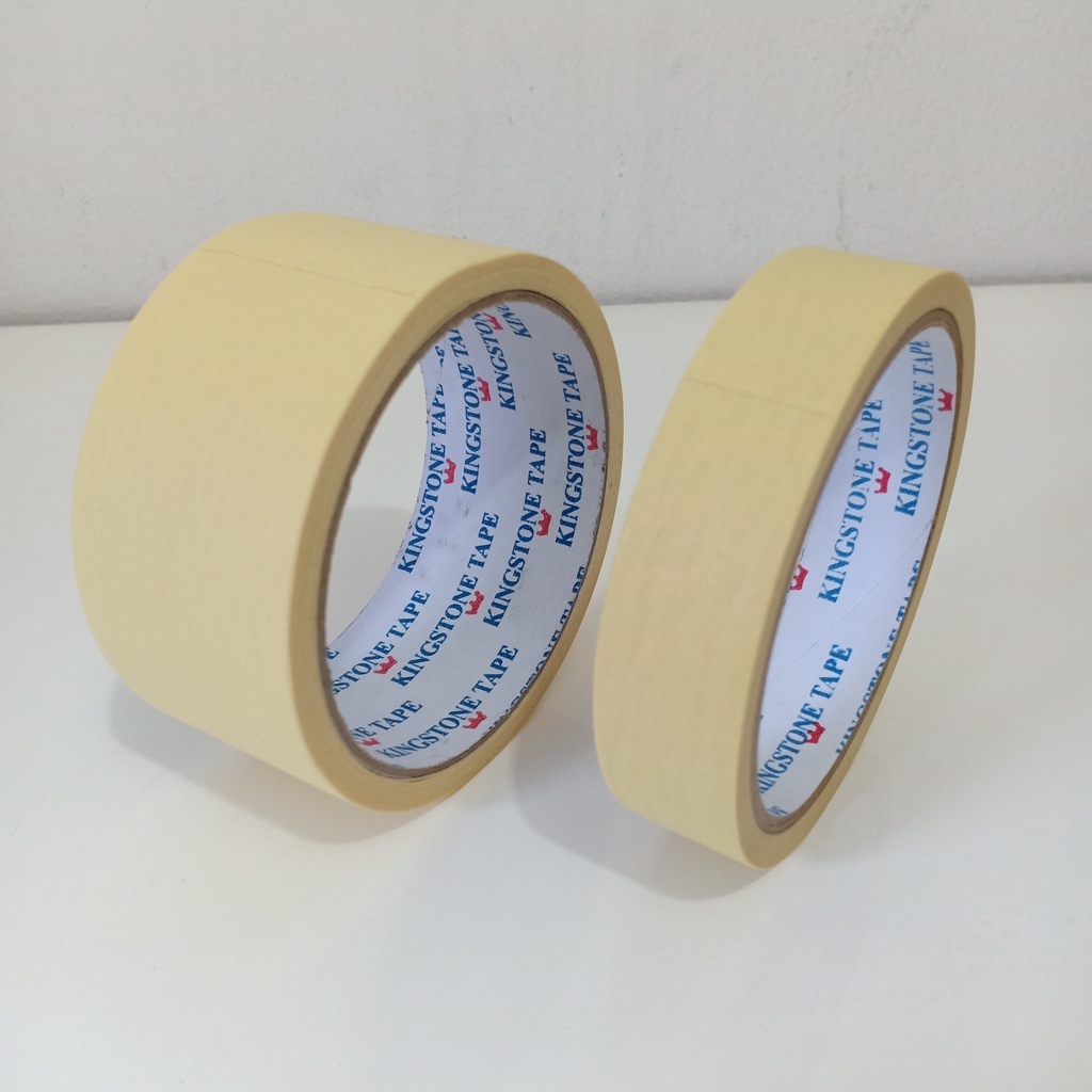 

Kertas Lem / Lakban Kertas / Masking Tape Kingstone 1 inch dan 2 inch