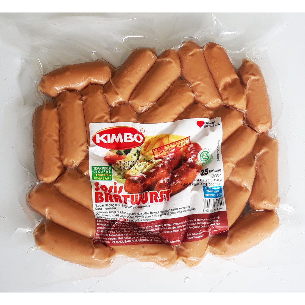 

Kimbo Sosis Bratwurst Cocktail - 450 gram