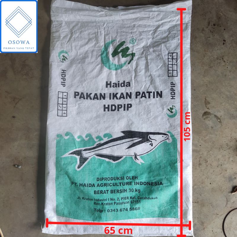 Karung bekas pakan ikan 30kg pakan ayam 50kg BERSIH sekali pakai