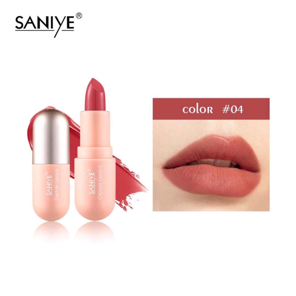 SANIYE Velvet Lipstik Matte Tahan Lama Waterproof Bibir Lipstick Kapsul (BPOM)