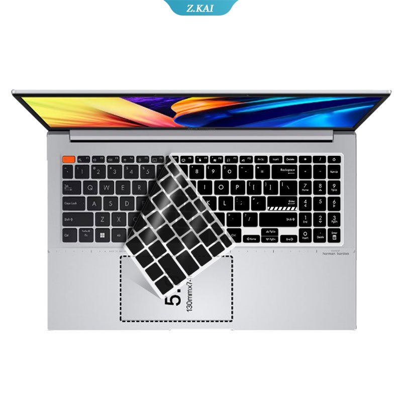 Case Pelindung keyboard Bahan Silikon Anti Air 15.6 &quot;Untuk ASUS notebook Komputer Vivobook M15021 K3502Z 15 / 16 2022