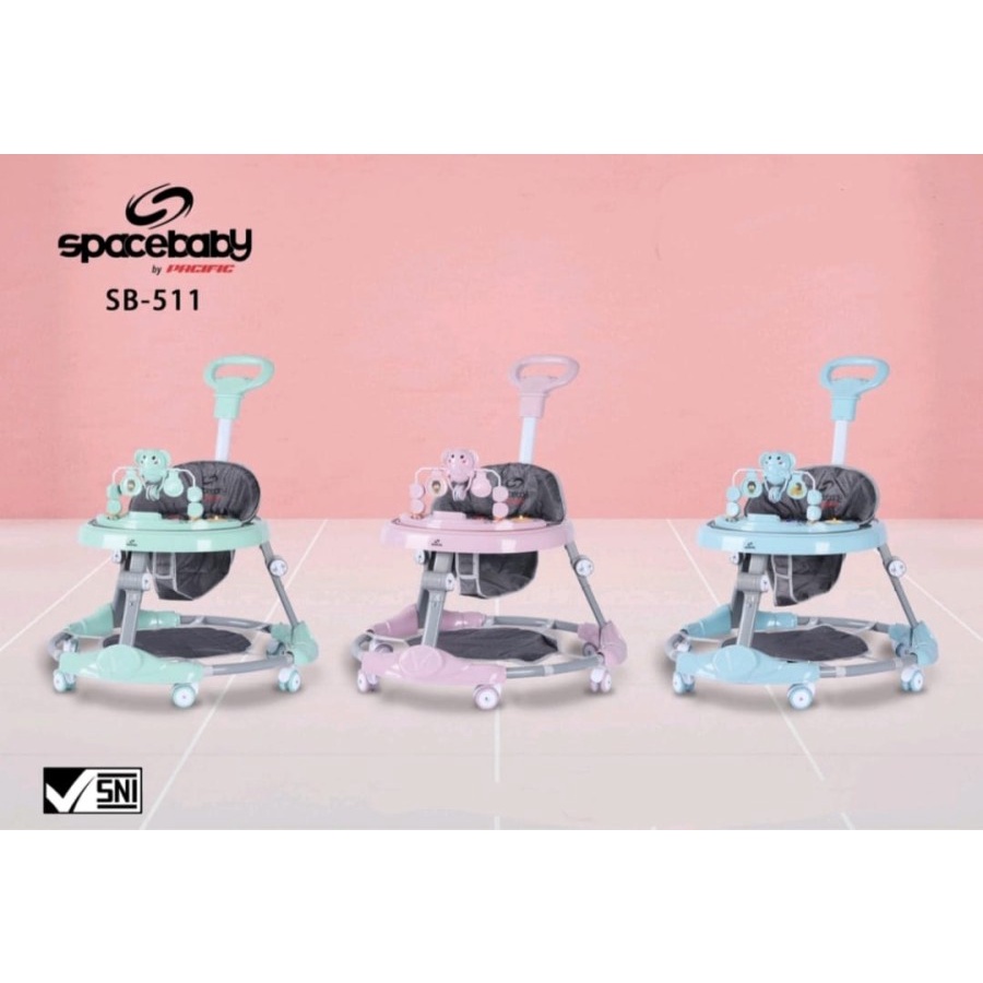 Baby Walker space baby SB-513 / SB 511 / SB 615-3 / SB-711 / SB-507 /SB-509 /SB 611-3/ Alat Bantu Jalan Bayi