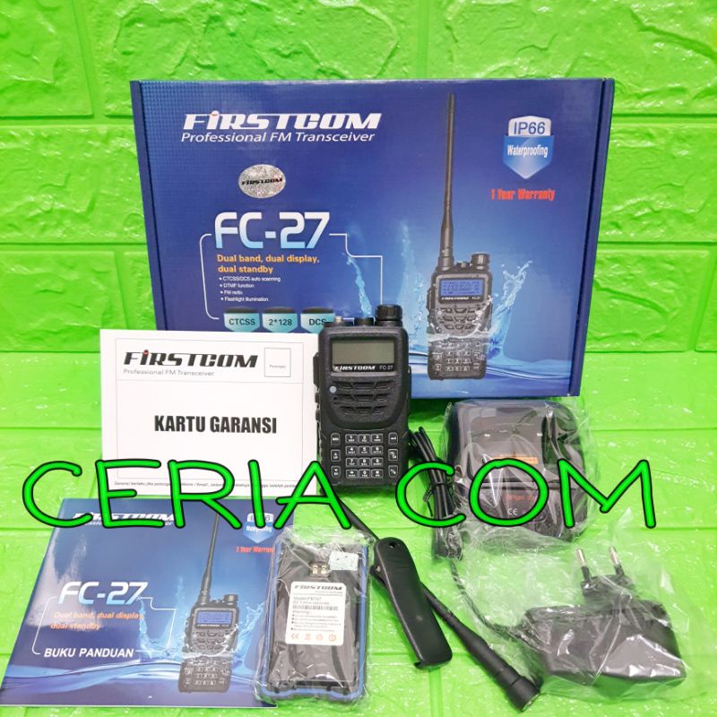 HT FIRSTCOM FC27 MURAH / HT ANTI AIR FIRSTCOM FC27 FC-27 MURAH DUALBAND / HT WATERPROOF FIRSTCOM