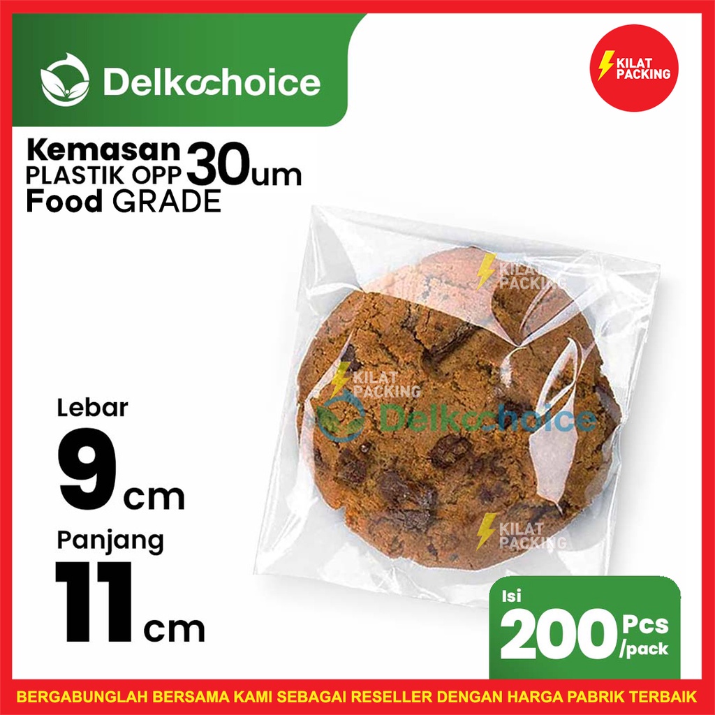 

Plastik OPP Seal Lem Plastik Baju Plastik Sovenir Plastik Roti Kue 9 X 11 CM