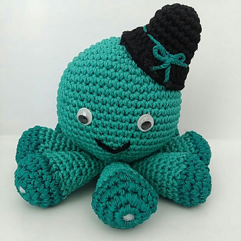 Boneka Rajut Gurita Lucu