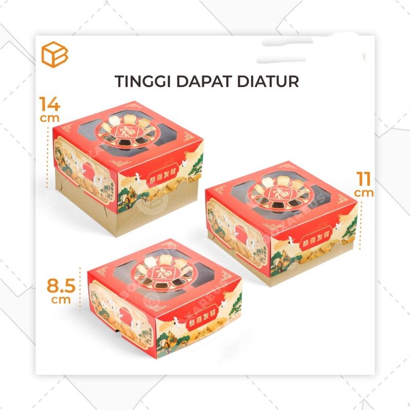 BOX DUS KEMASAN IMLEK CNY - TINGGI ADJUSTABLE