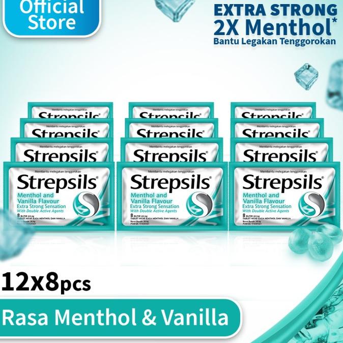 

TERLARIS Strepsils Extra Strong 12x8 /PERMEN LUNAK/PERMEN VIRAL/PERMEN MILO/PERMEN YUPI/PERMEN JADUL/PERMEN KARET