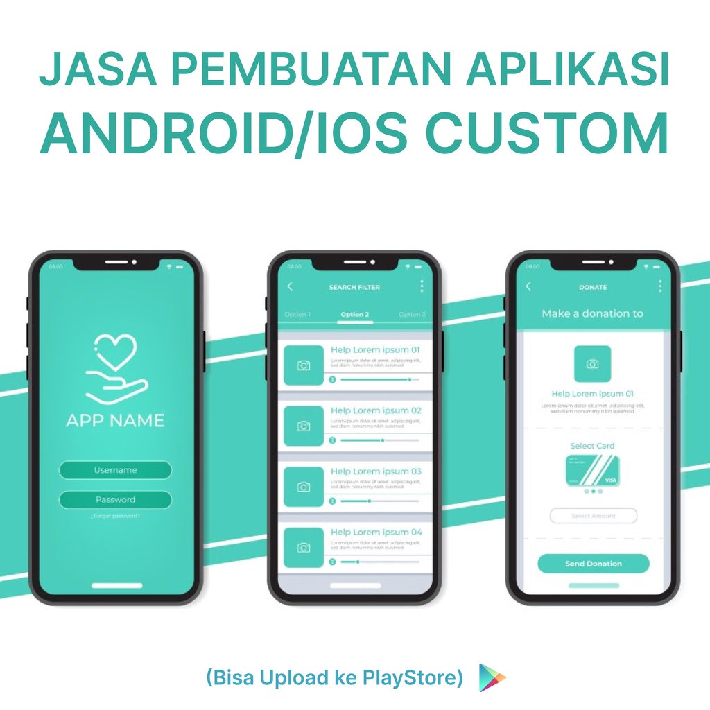 Jasa Pembuatan Aplikasi Android/IOS Custom (Bisa Upload ke Playstore)