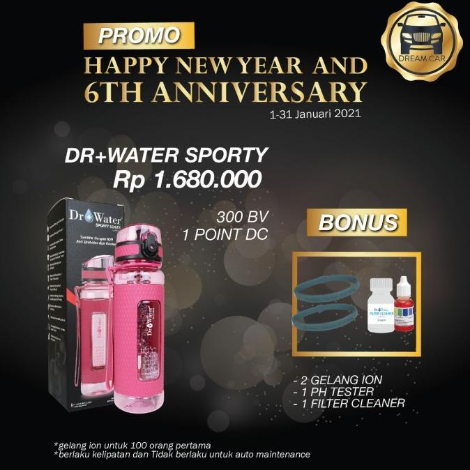 Dr Water SPORTY ORIGINAL ALTRAMS Botol Minum Kesehatan Alkali hydrogen