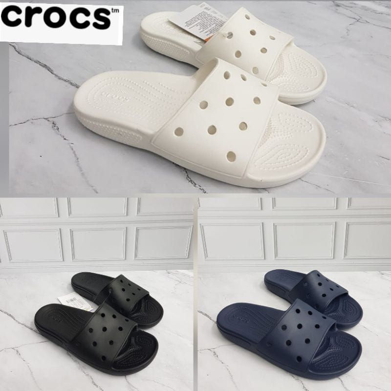 Crocs Classic Slide / Sandal Crocs Classic Slide unisex / Crocs Pria / Crocs wanita