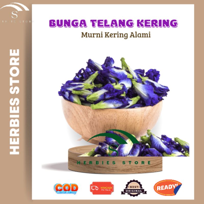 

Teh Bunga Telang Butterfly pea bunga Telang Kering10gr