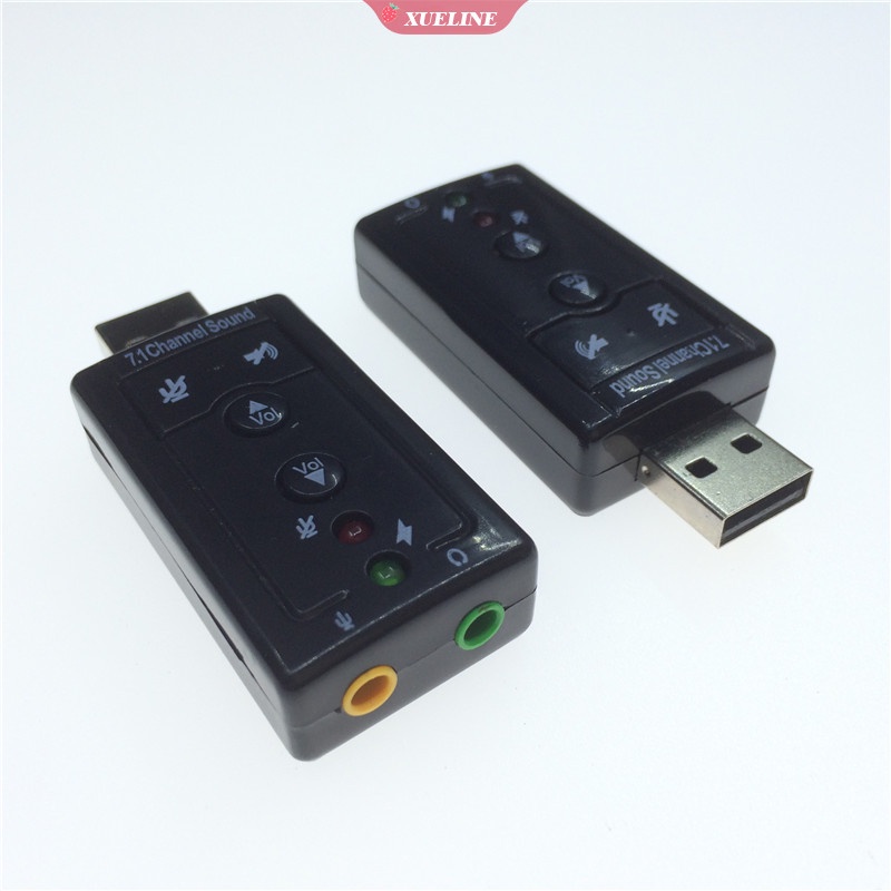 Sound card Eksternal USB 7.1 channel stereo surround support win Finished ZXL Untuk Komputer