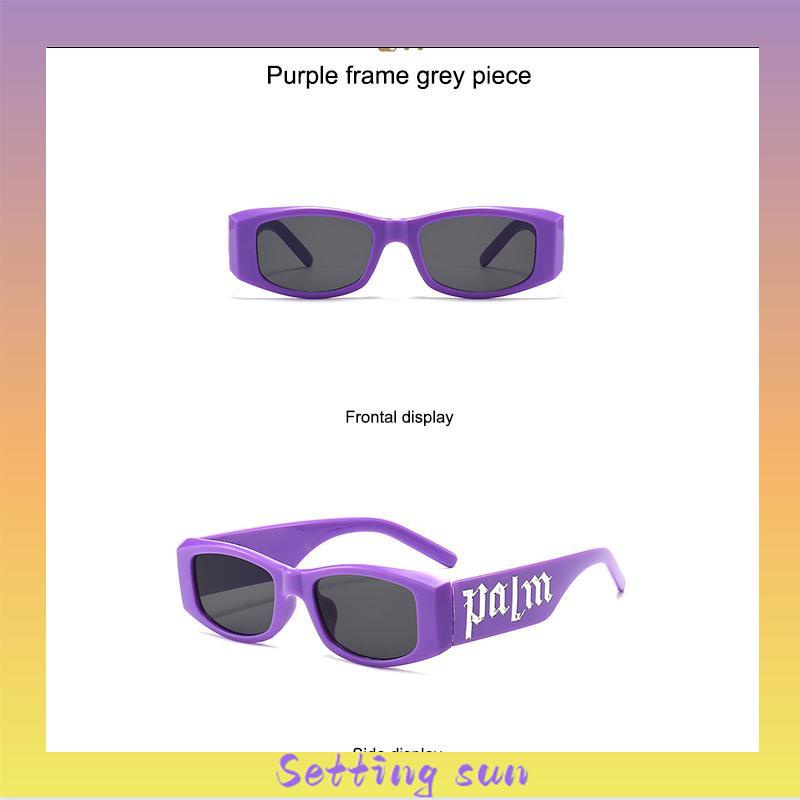 Kacamata Hitam Anti Radiasi Sunglass Retro Punk Hip-hop Gaya Untuk Wanita/Pria TN