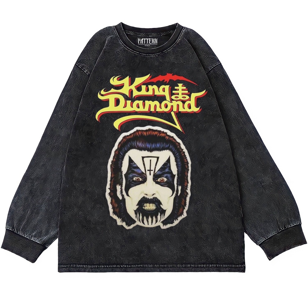 Patternmerch "King Diamond" Oversize T-Shirt | Longsleeve Oversized | washing tee | Kaos