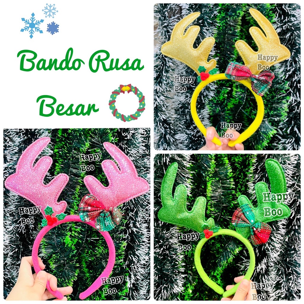 bando tanduk rusa  bando natal bando christmas xmas sinterklass santaclaus santa claus