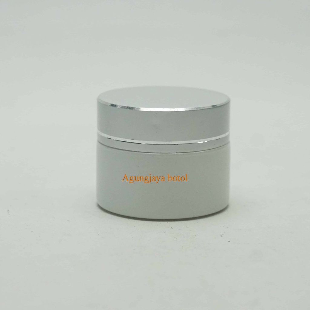 Pot Kaca 15 Gr Putih  / Pot Kaca / Pot Cream Kaca / Pot Krim Wajah / Pot Kosmetik / Pot 15 Gr