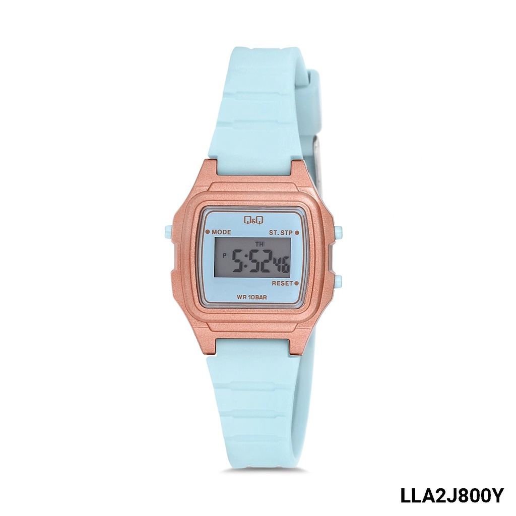 SALE Jam Tangan Wanita Sporty Casual Rubber Digital Original Q&amp;Q QnQ QQ LLA2 LLA2J Series