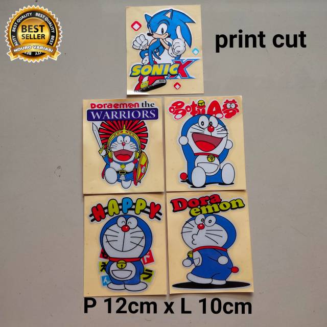 

Stiker print Doraemon Sonic karakter BESAR KUALITAS TERBAIK TERMURAH Haturnuhun