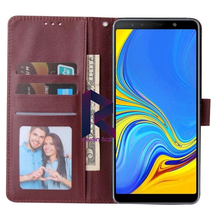 CASE SAMSUNG GALAXY A9 2018 FLIP WALLET LEATHER KULIT PREMIUM SARUNG BUKA TUTUP KESING HP FLIP CASE SAMSUNG GALAXY A9 2018